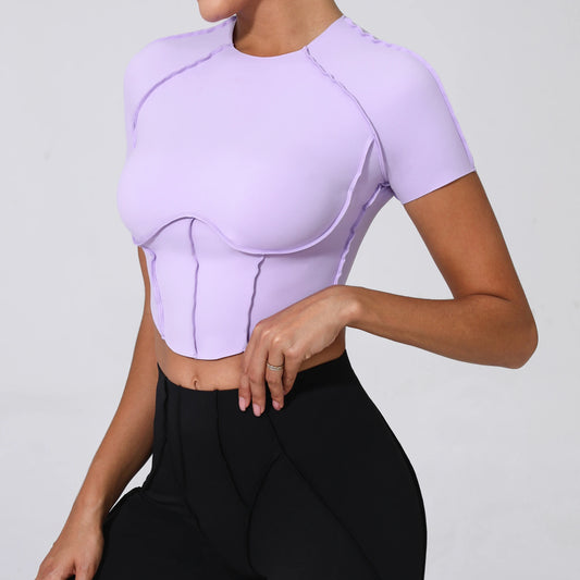 Inside Out Scalloped Short Tee