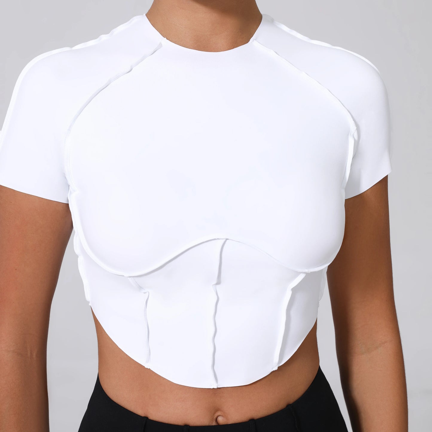 Inside Out Scalloped Short Tee