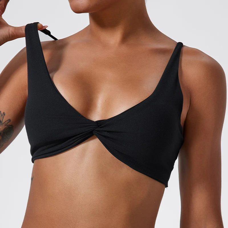 Twist-Tie Sports Bra