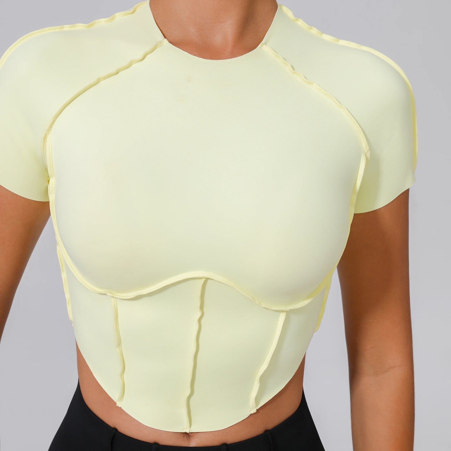 Inside Out Scalloped Short Tee