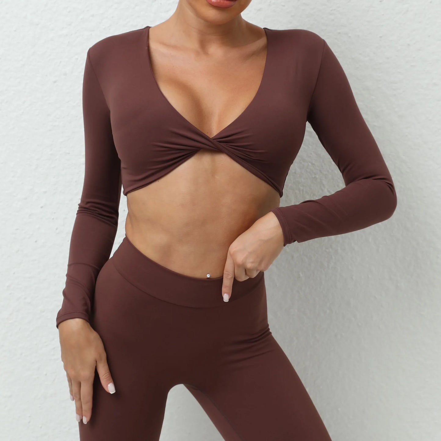 Twist-Tie Long Sleeve Top