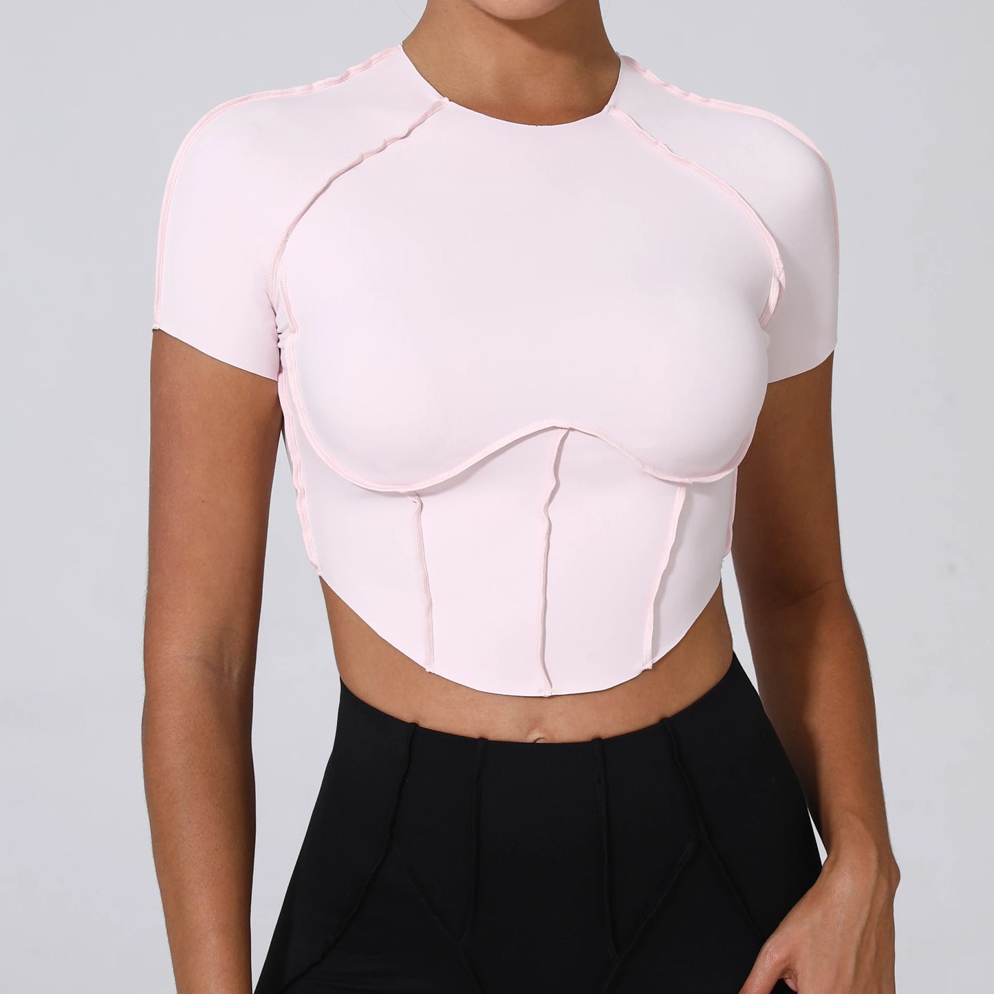 Inside Out Scalloped Short Tee
