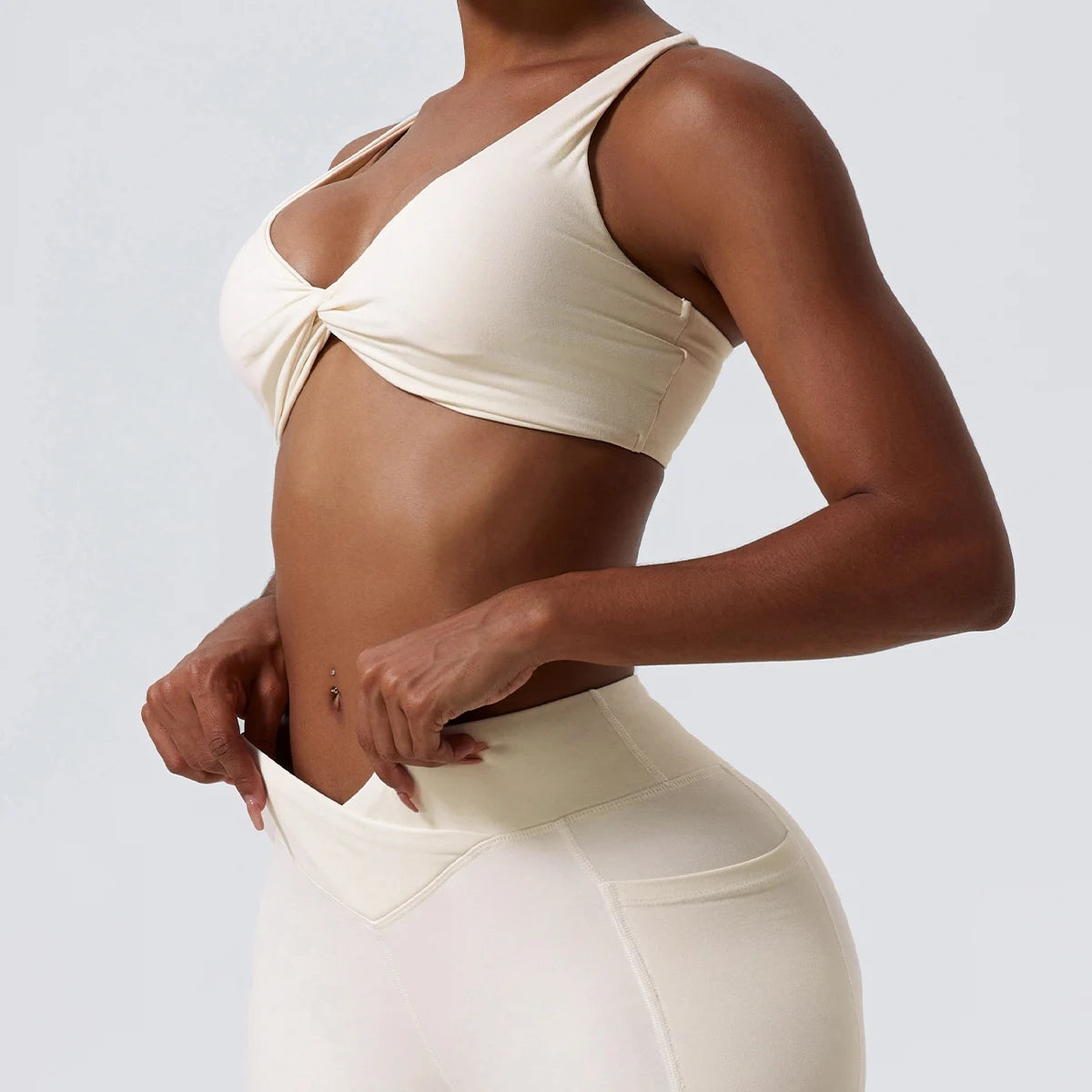 Twist-Tie Sports Bra with Fuller Back Coverage