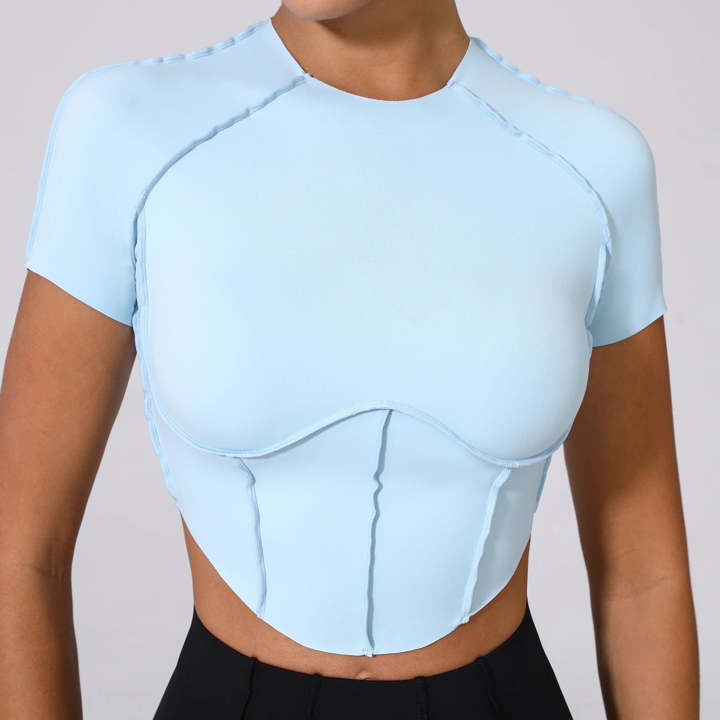 Inside Out Scalloped Short Tee