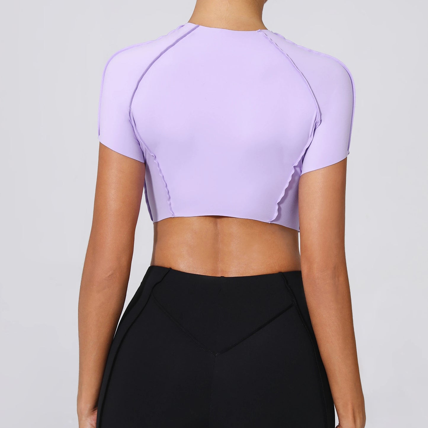 Inside Out Scalloped Short Tee