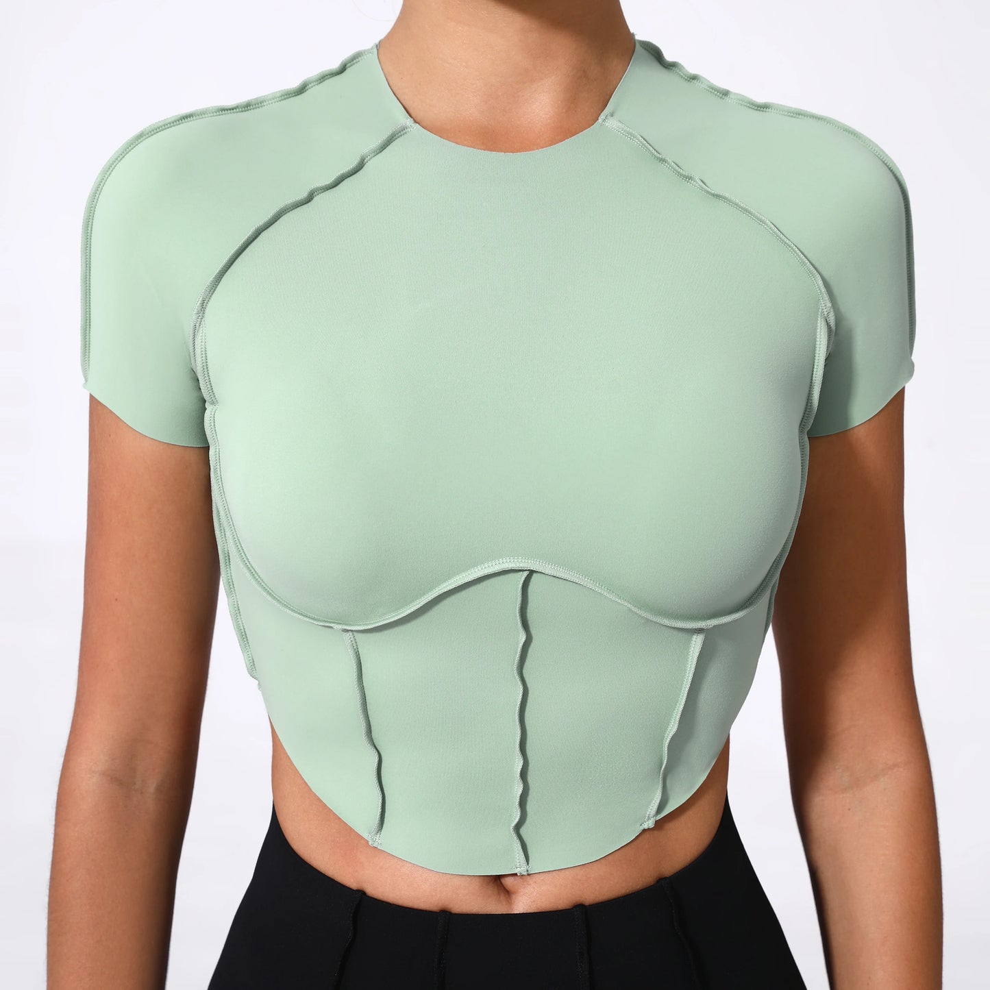 Inside Out Scalloped Short Tee
