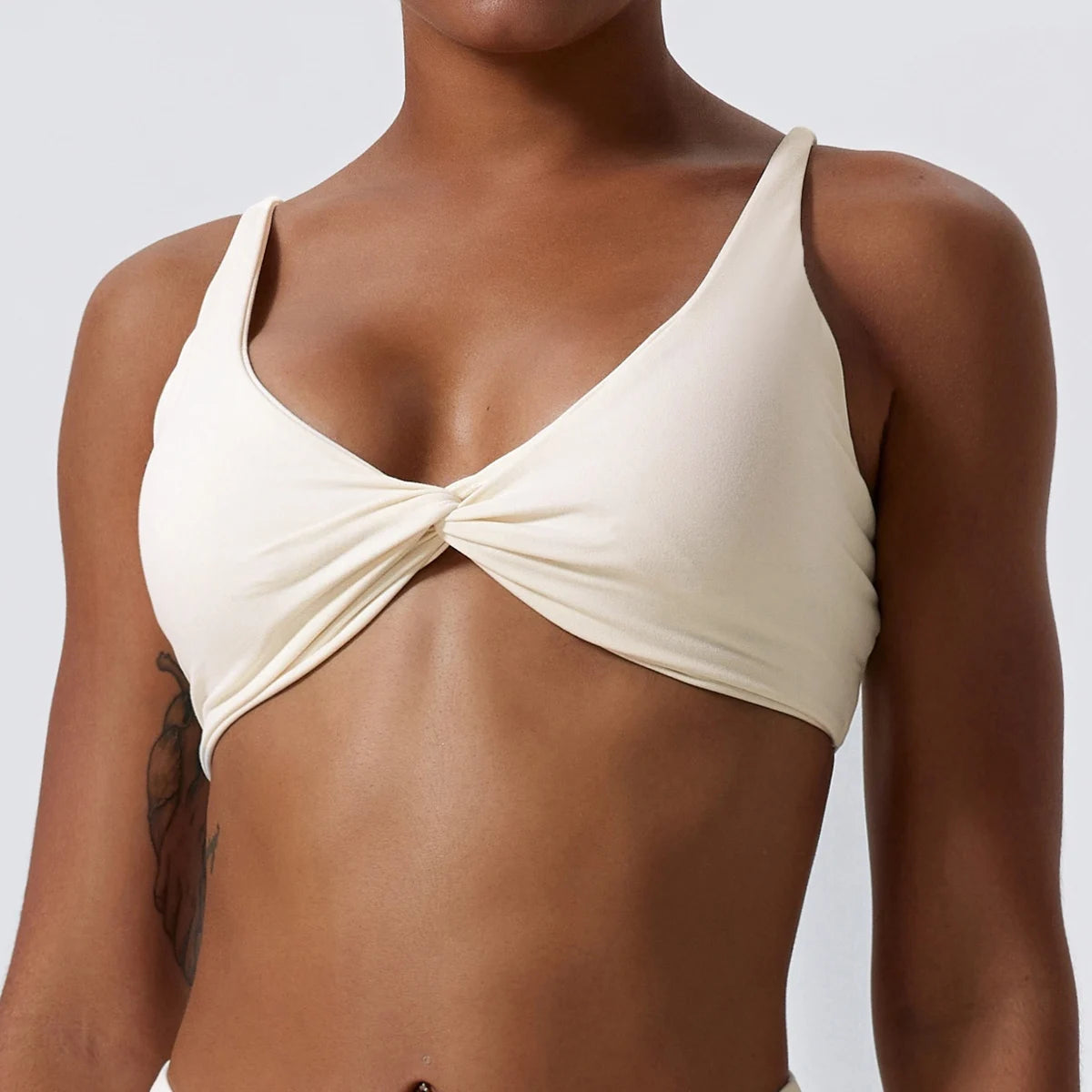 Twist-Tie Sports Bra with Fuller Back Coverage