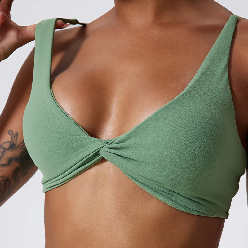 Twist-Tie Sports Bra