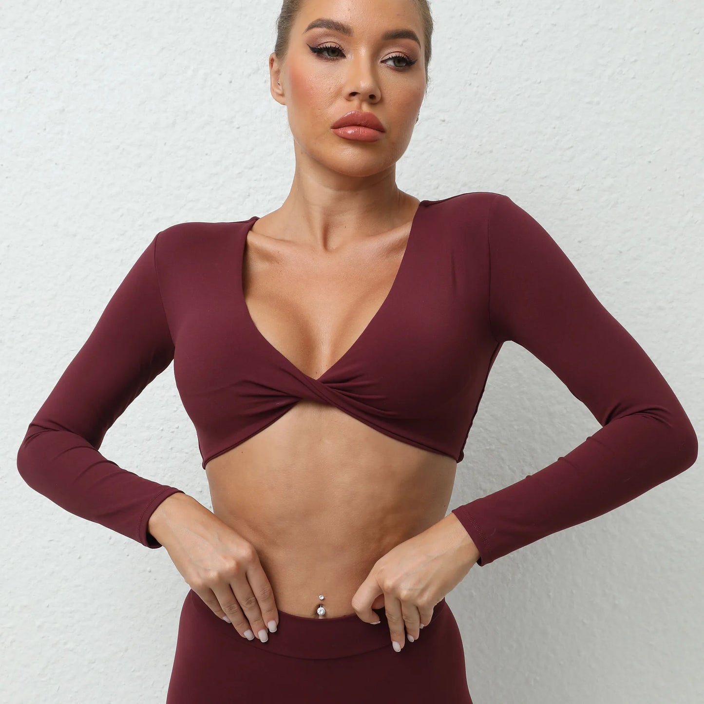 Twist-Tie Long Sleeve Top