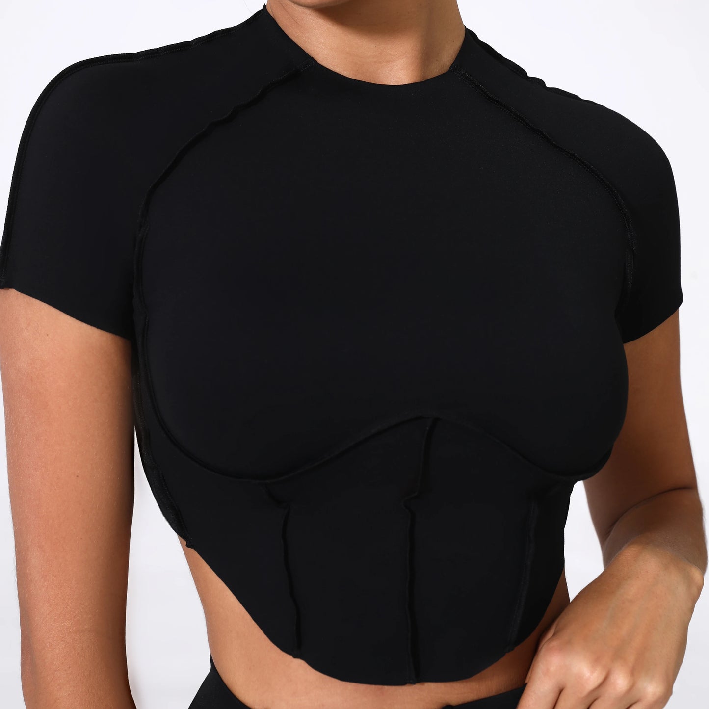 Inside Out Scalloped Short Tee