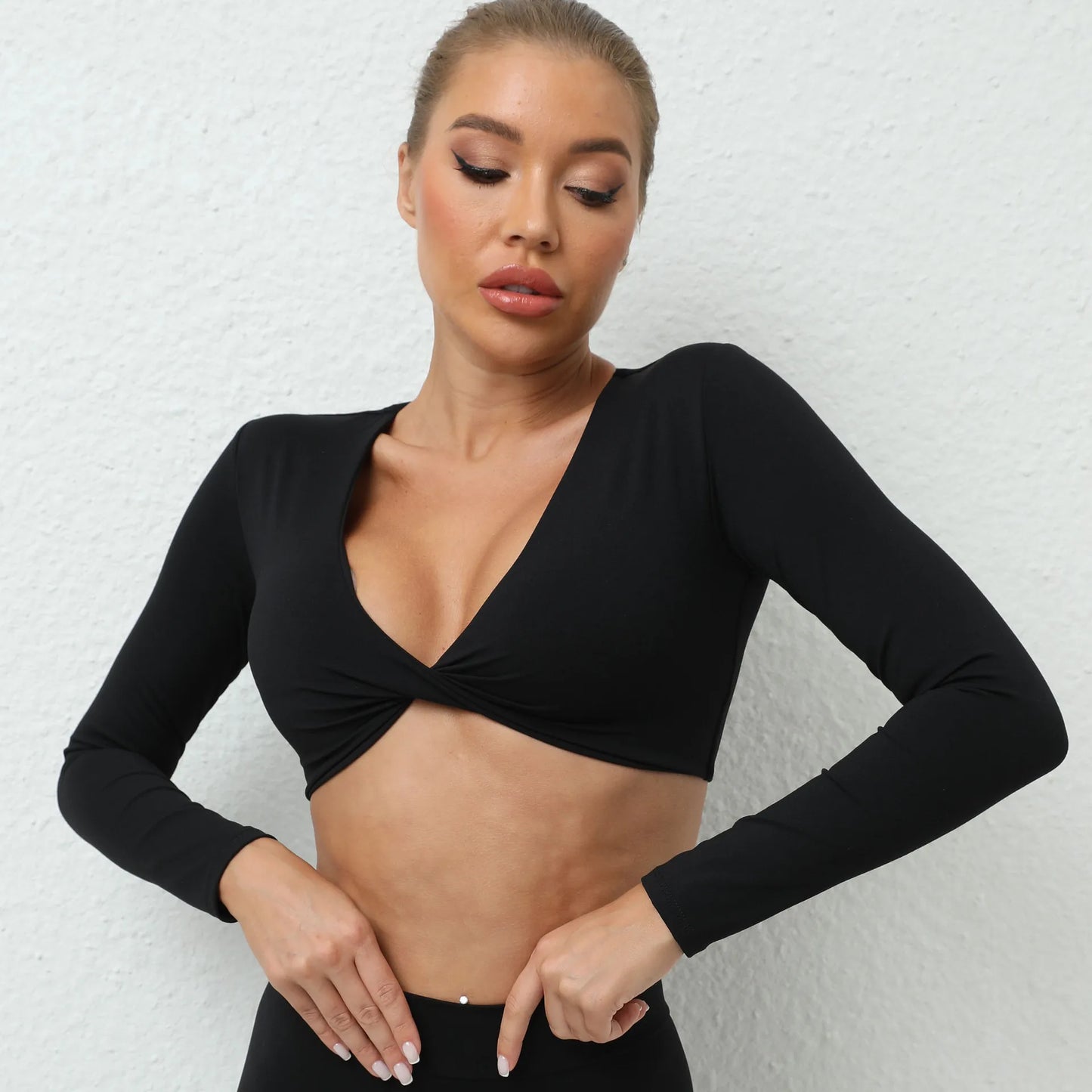 Twist-Tie Long Sleeve Top