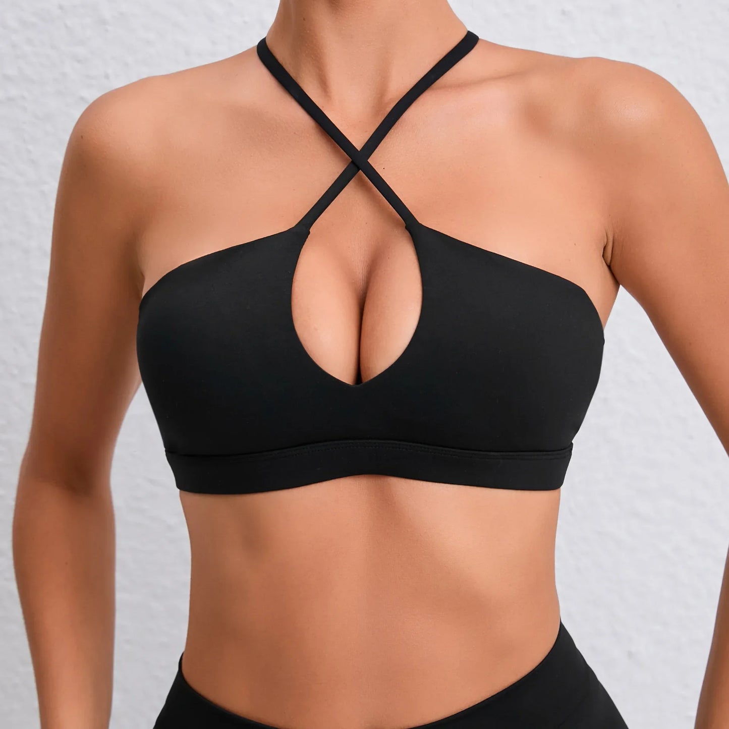 2 Way Criss-Cross Peek-A-Boo Sports Bra