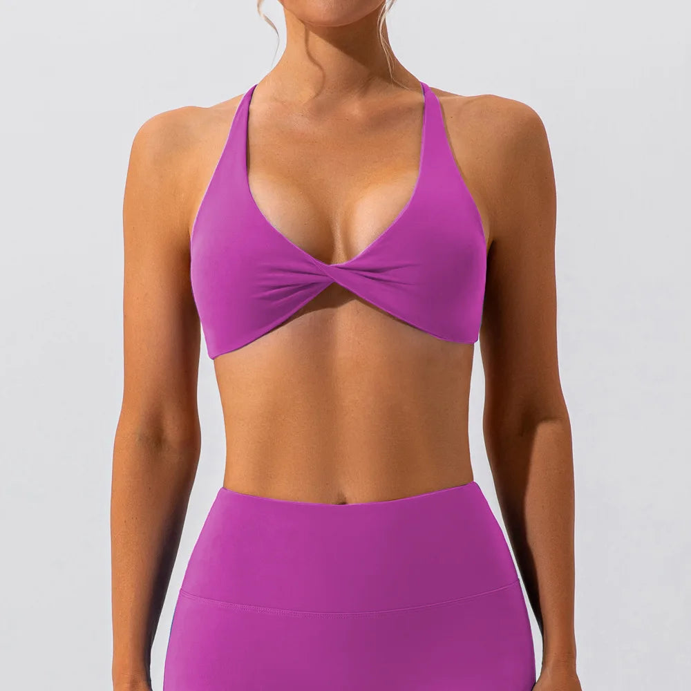 Twist-Tie Sports Bra
