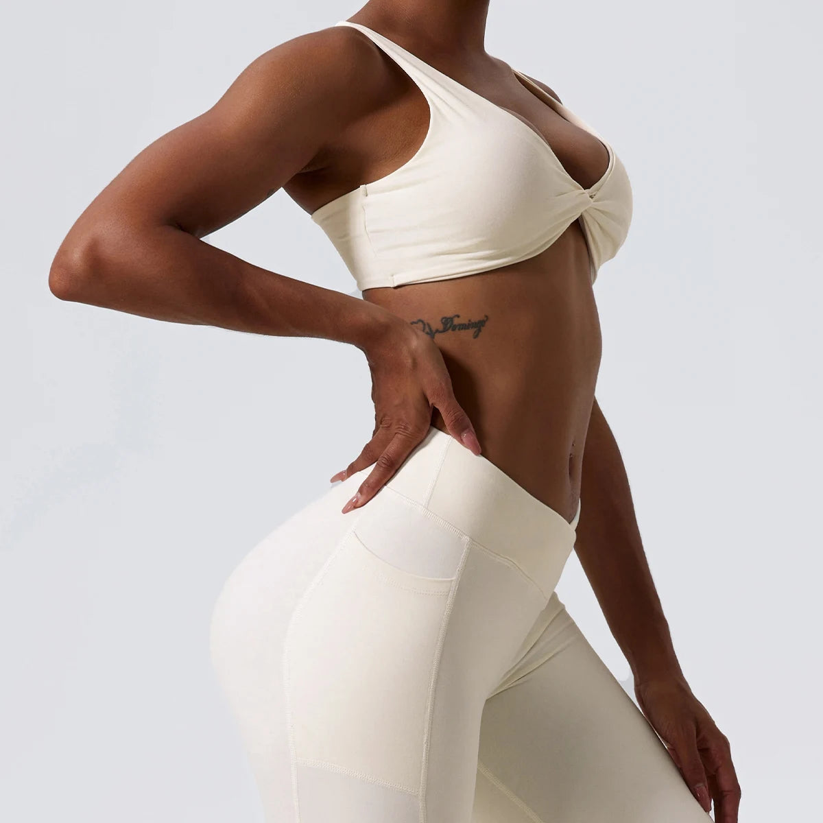 Twist-Tie Sports Bra with Fuller Back Coverage