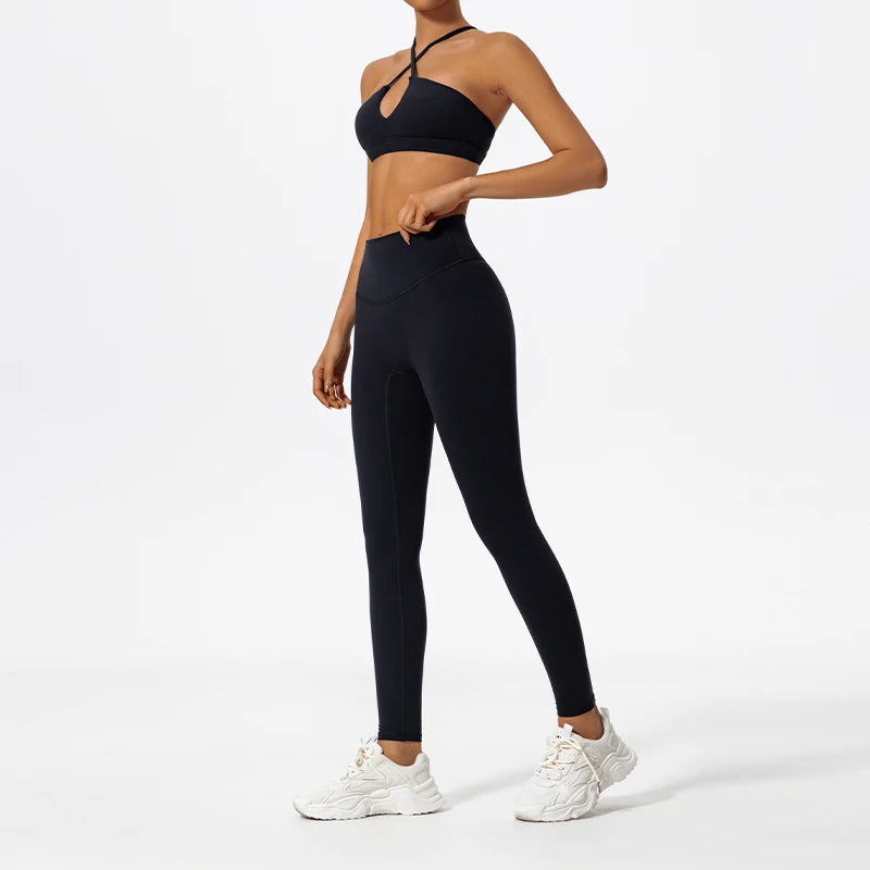 2 Way Criss-Cross Peek-A-Boo Bra (Bike/Pant) Set