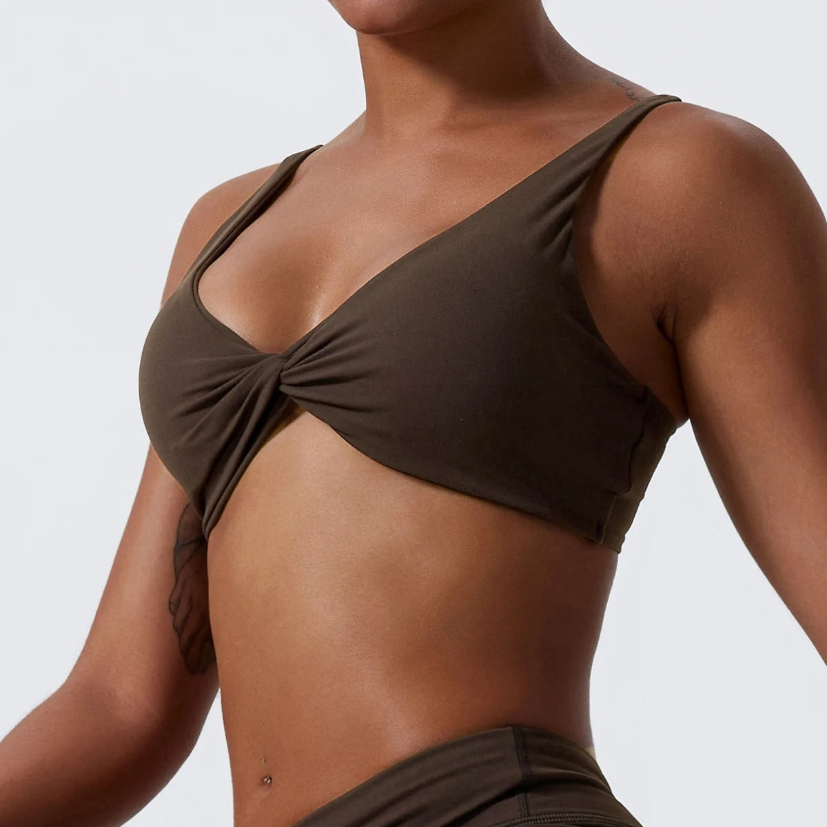 Twist-Tie Sports Bra with Fuller Back Coverage