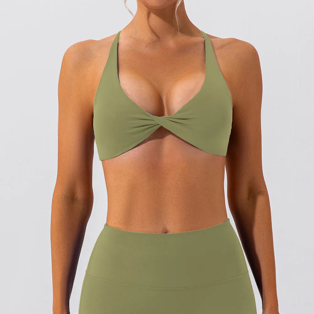 Twist-Tie Sports Bra