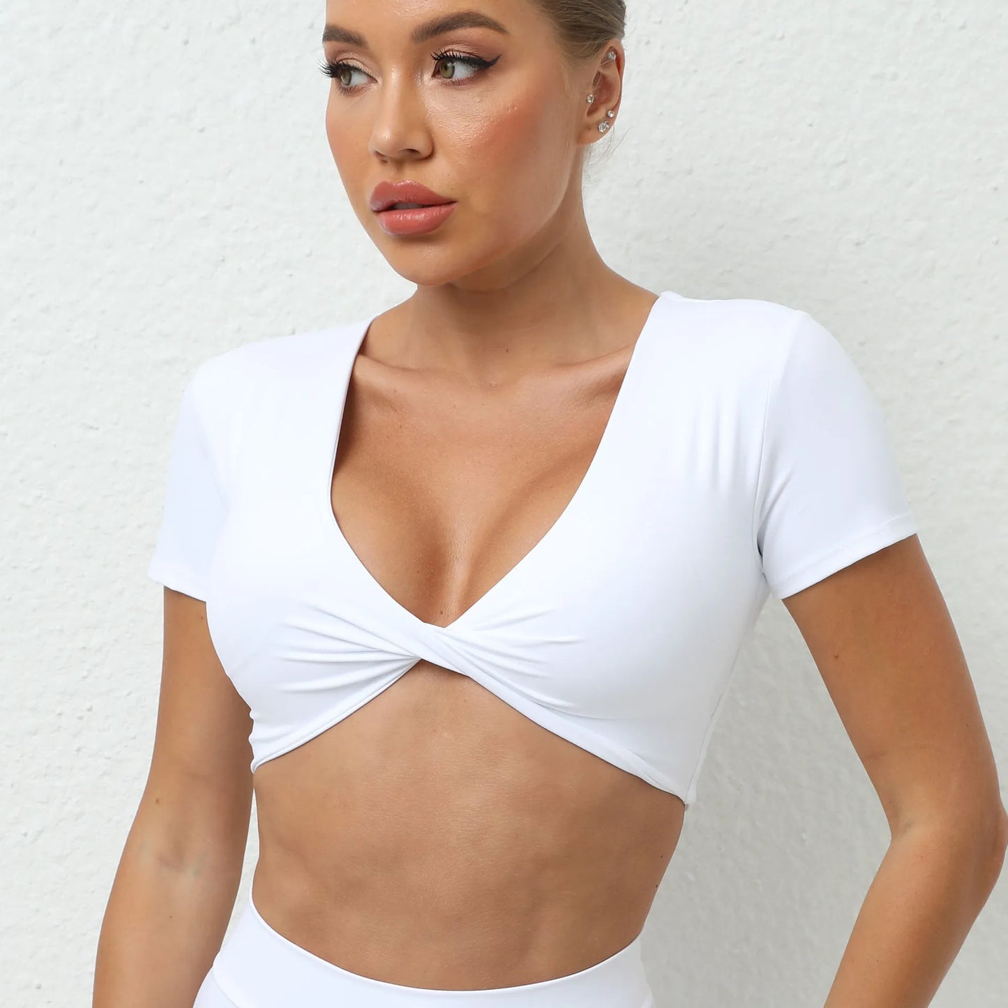 Twist-Tie Short Sleeve Top