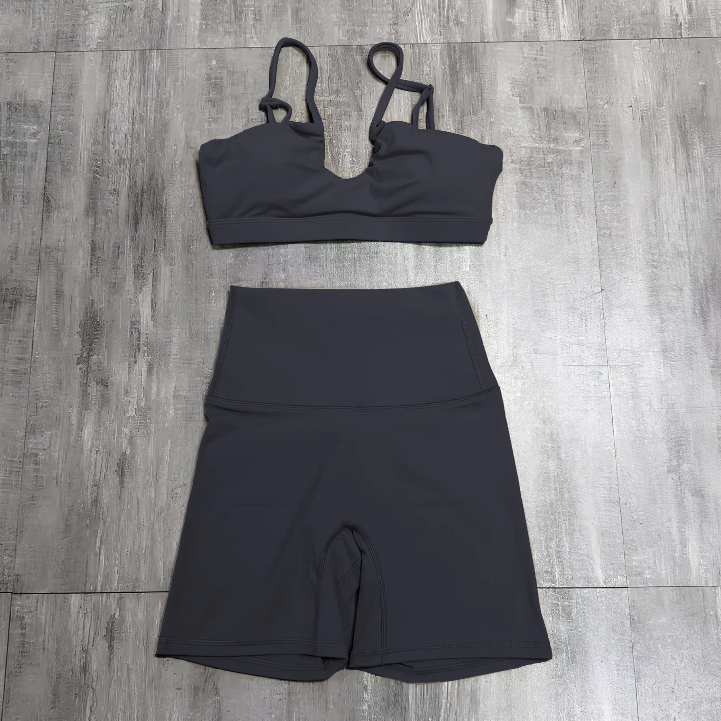 2 Way Criss-Cross Peek-A-Boo Bra (Bike/Pant) Set