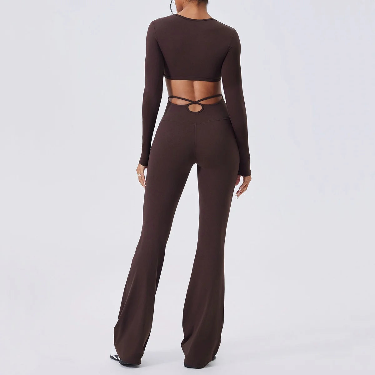 Criss-Cross Long Sleeve Shirt & Pant Set