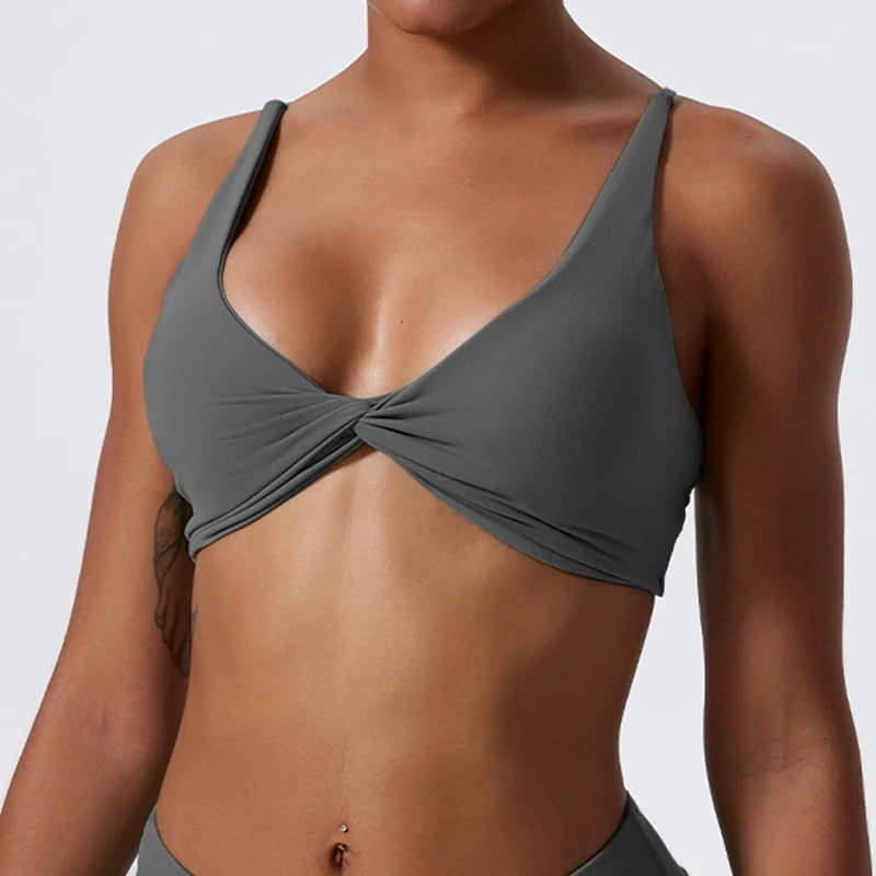 Twist-Tie Sports Bra