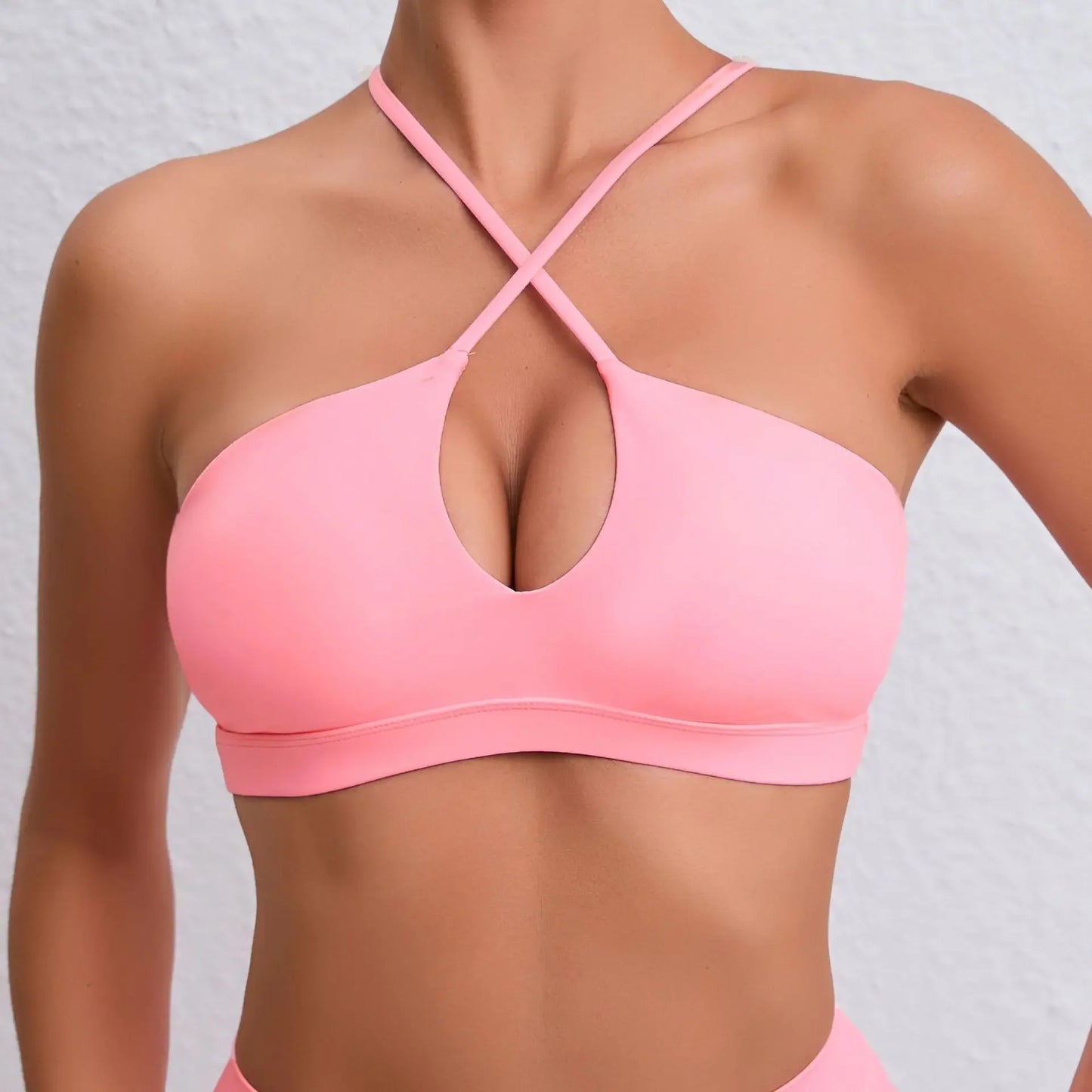 2 Way Criss-Cross Peek-A-Boo Sports Bra