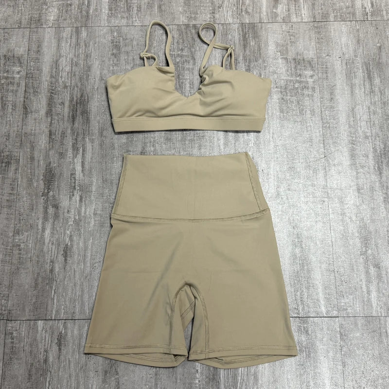 2 Way Criss-Cross Peek-A-Boo Bra (Bike/Pant) Set